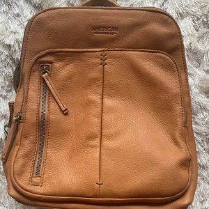 Brand new soft leather backpack